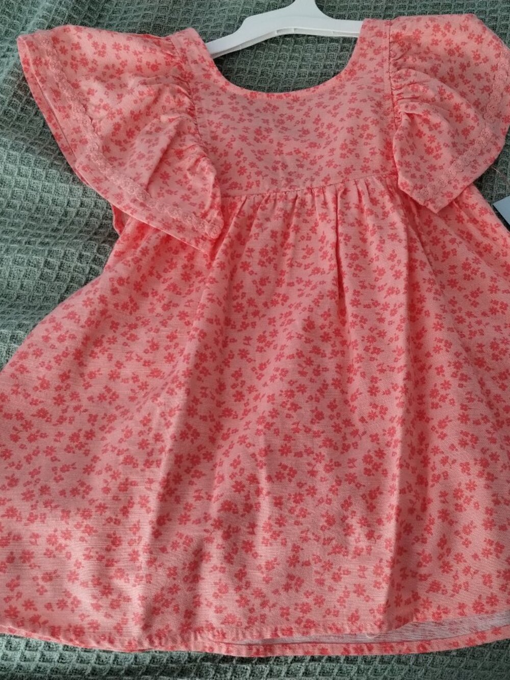 Cat & Jack's girl's orange dress with floral design,size-3T
